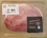 Jambon cuit supérieur doré au four
