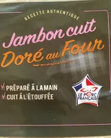 Jambon cuit doré au four