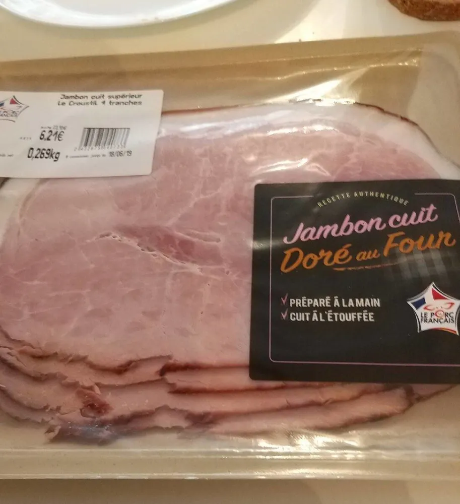 Jambon cuit superieur le croustil
