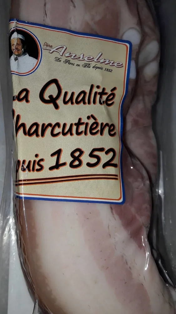 Poitrine porc plate cuite vapeur