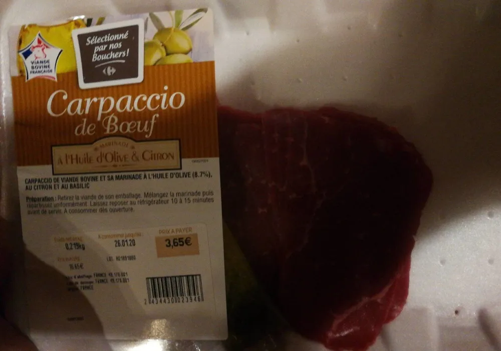 Carpaccio de Boeuf