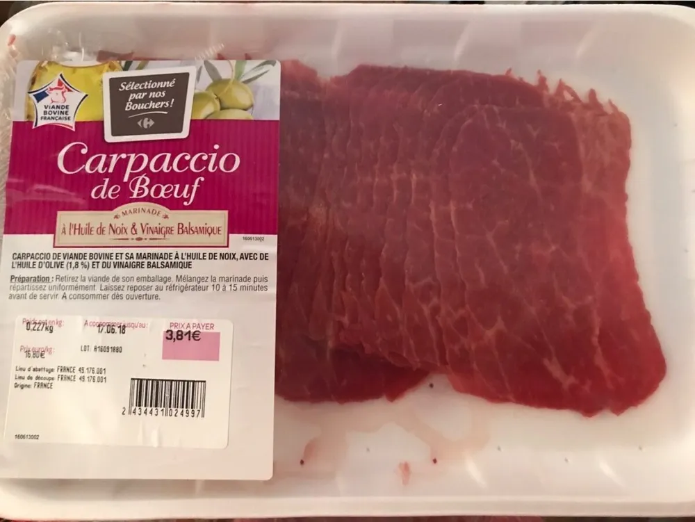 Carpaccio de Boeuf