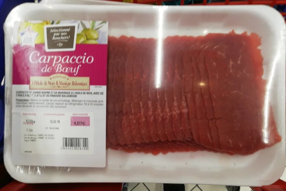 Carpaccio de bœuf