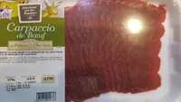 Carpaccio de boeuf parmesan/olives