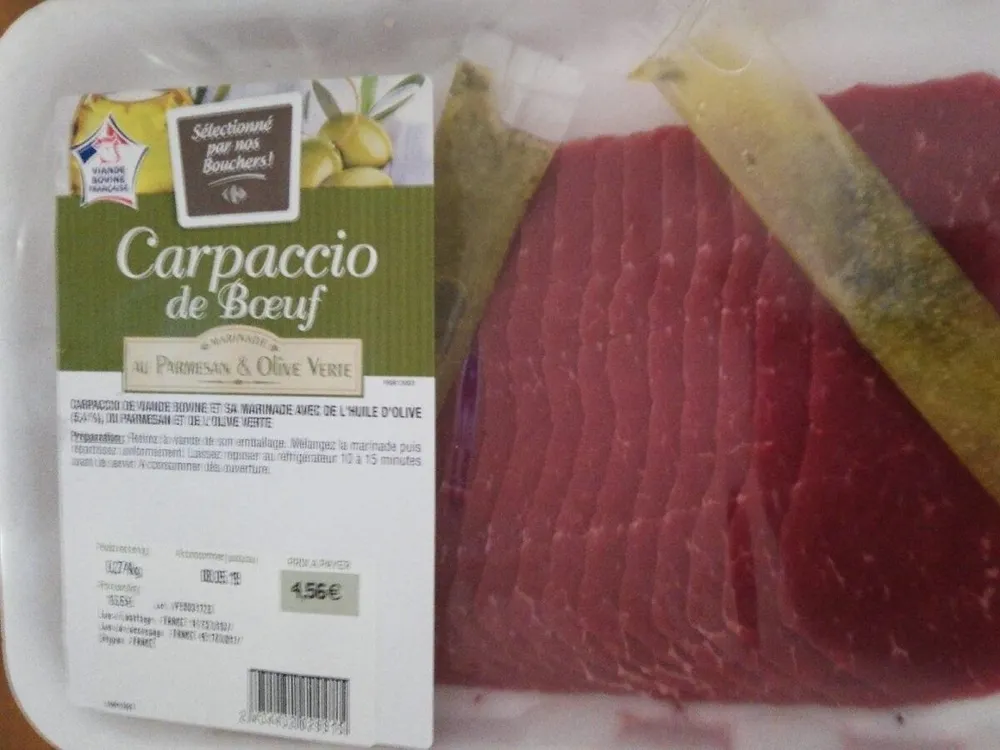 Carpaccio de boeuf