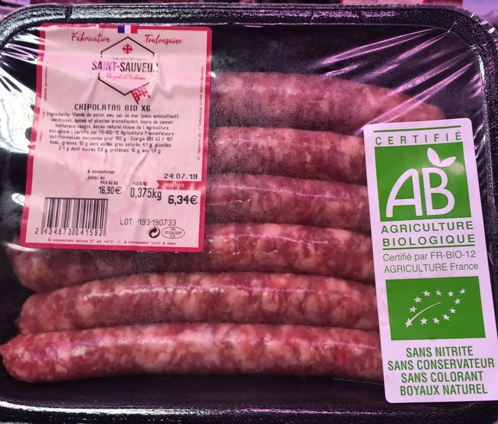 Chipolatas Bio