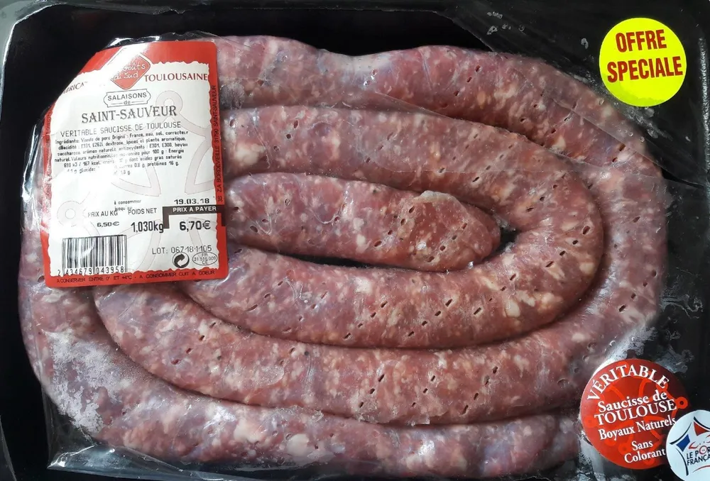 Véritable saucisse de Toulouse