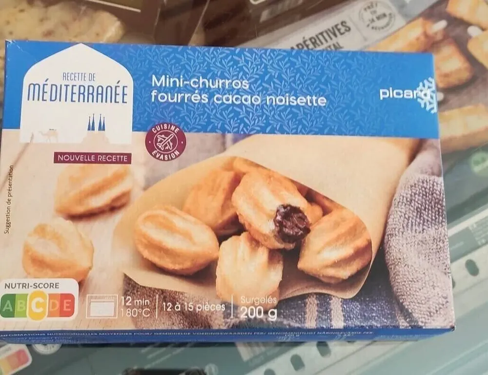 Mini churros fourrés cacao noisette