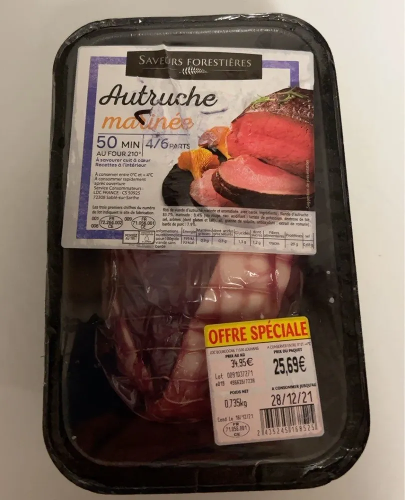 Rôti d’autruche
