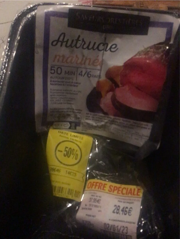 Autruche marinee