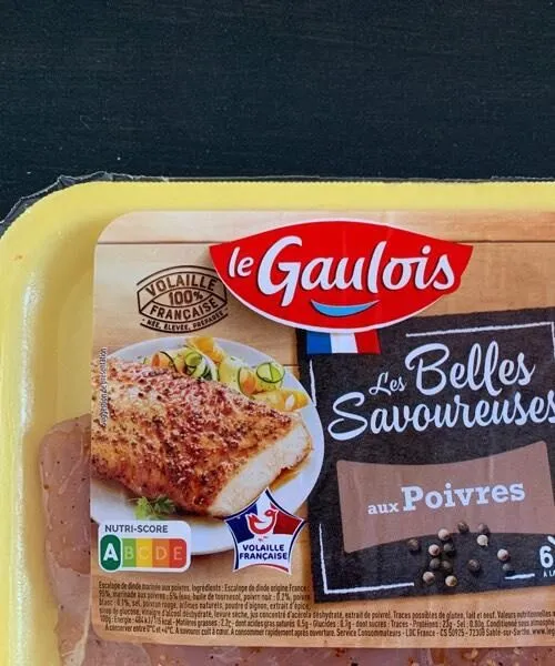 Escalopes de dinde poivres Le Gaulois