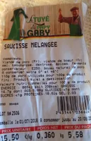 Saucisse mélangée