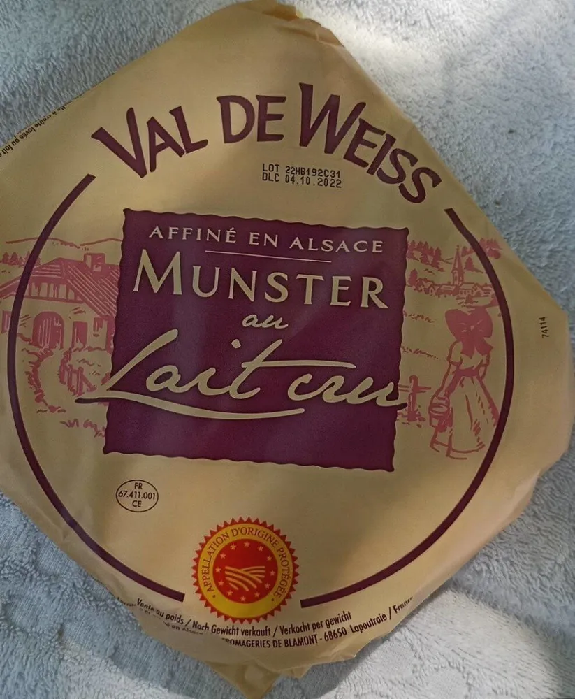 Munster au lait cru