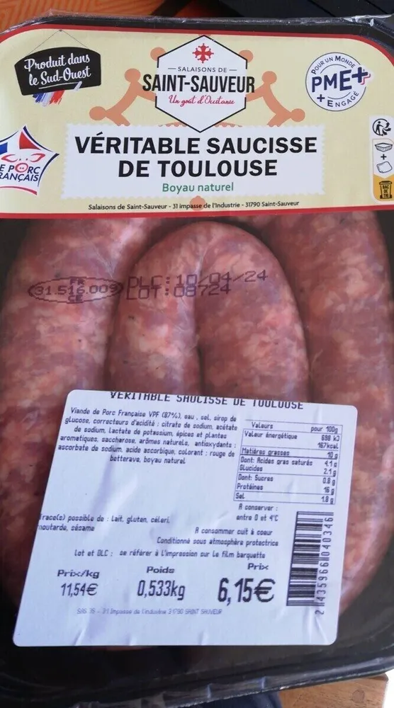 Saucisse de Toulouse