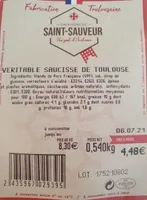 Véritable saucisse de toulouse