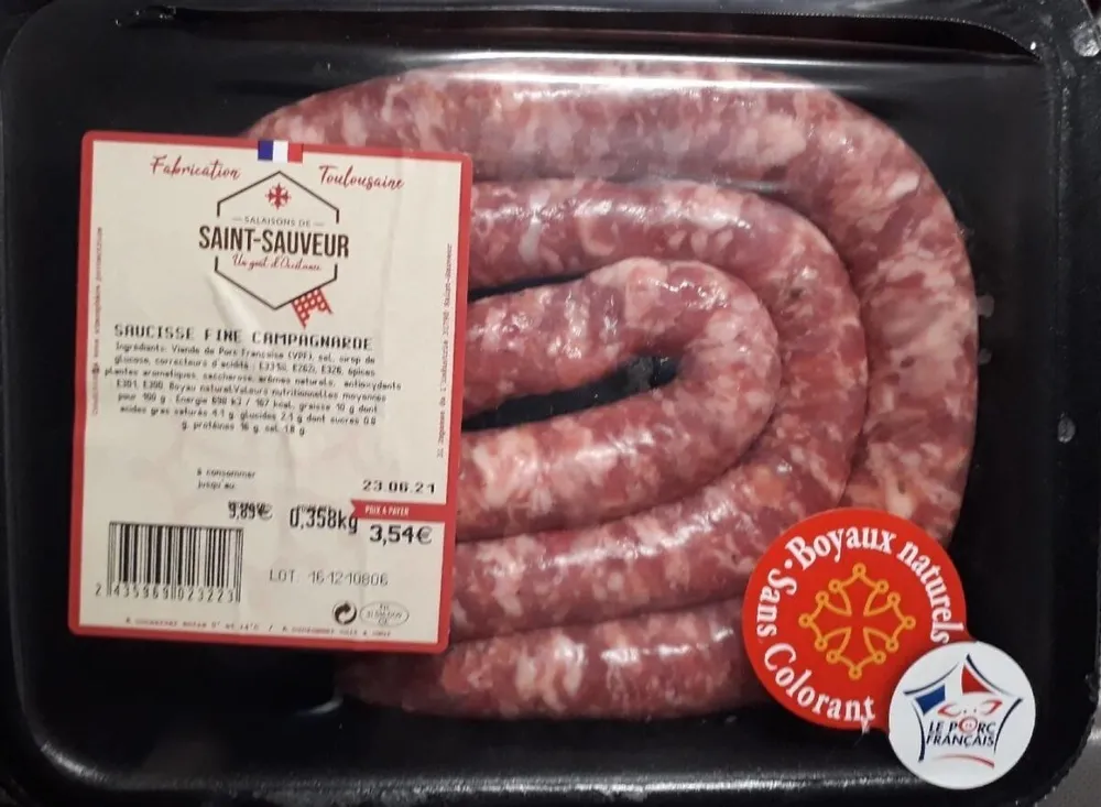 Saucisse fine campagnarde