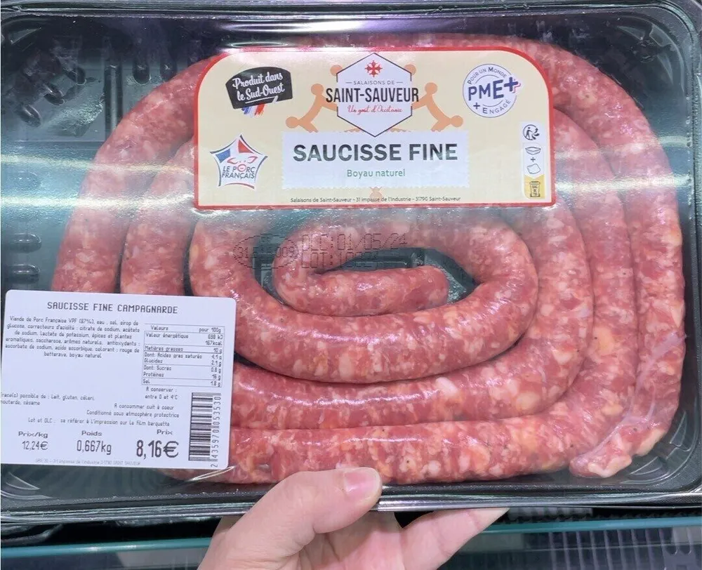 Saucisse fine