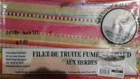 Filet de truite fumé aux herbes