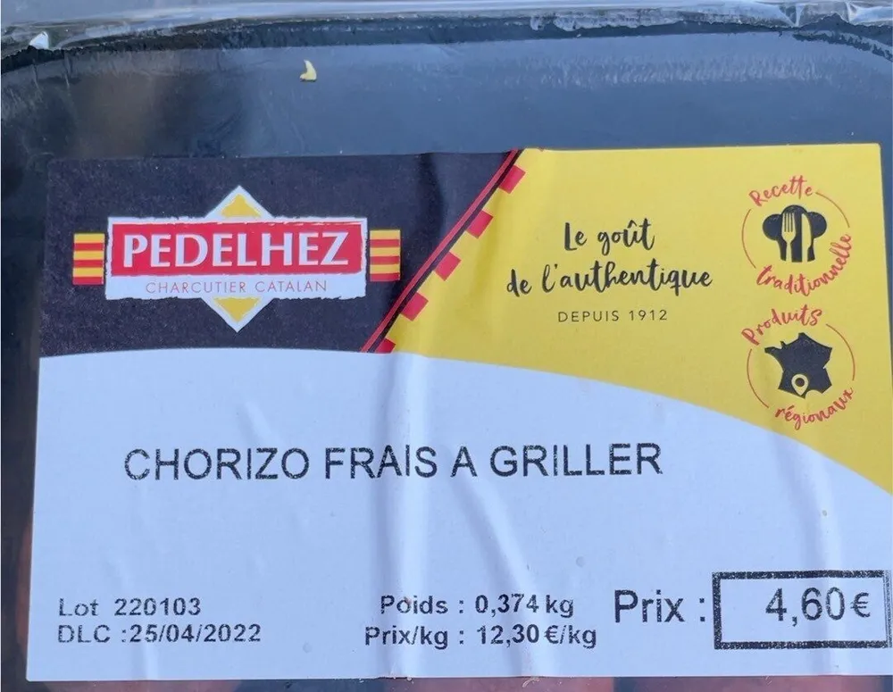 Chorizo a griller