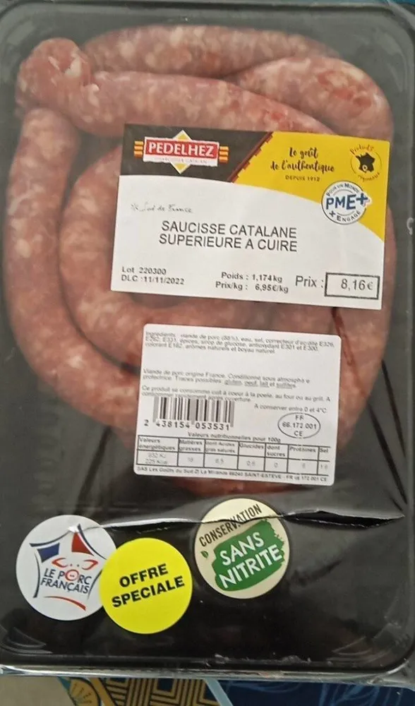 Saucisse catalane supérieure a cuire