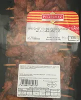 Brochettes de porc marine a la catalane x10