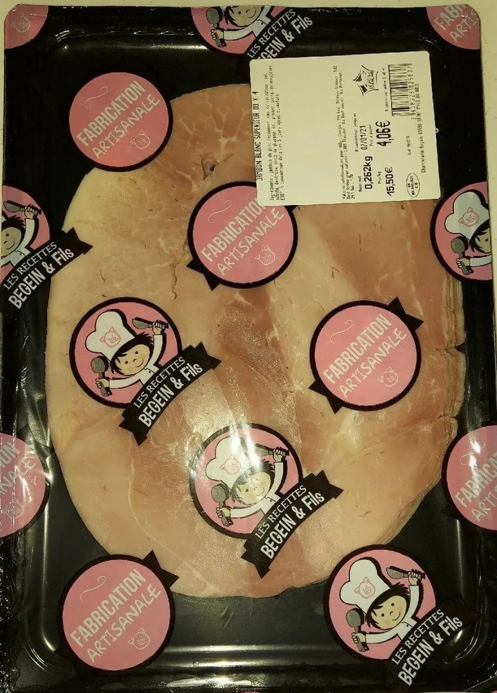 Jambon blanc supérieur DD × 4