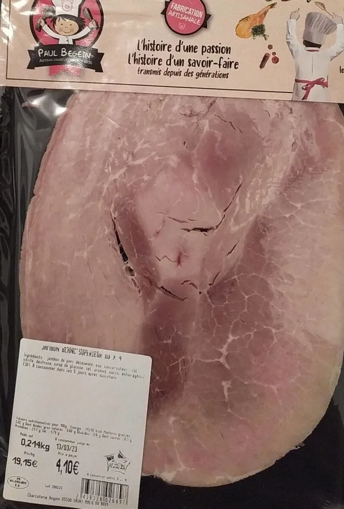 Jambon blanc supérieur