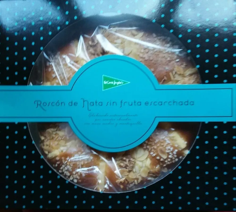 Roscón de nata sin fruta escarchada