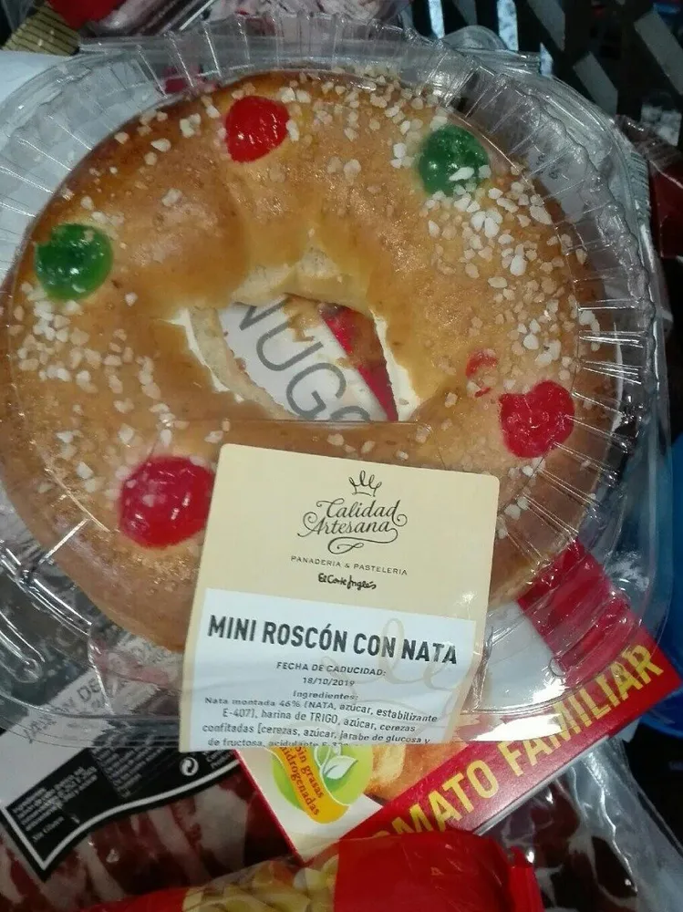 Mini roscón con nata