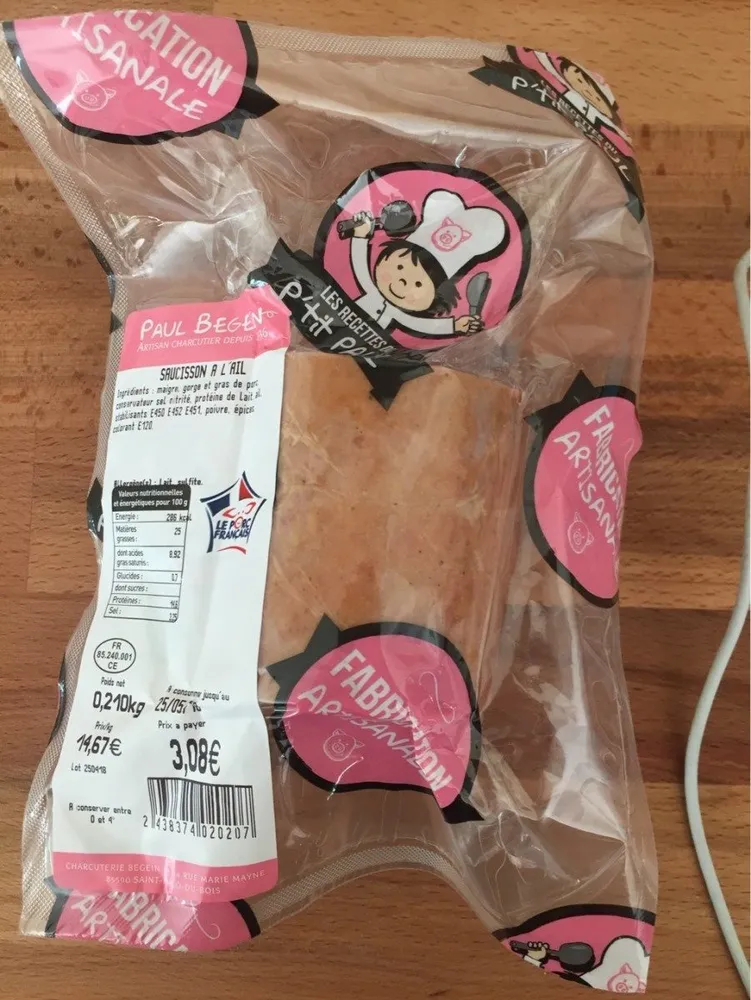 Saucisson a l'ail