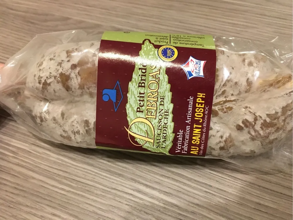 Saucisson de l'ardeche au saint Joseph