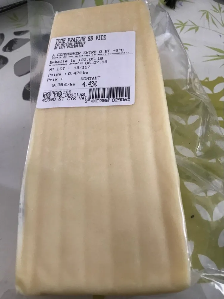 Tomme fraiche