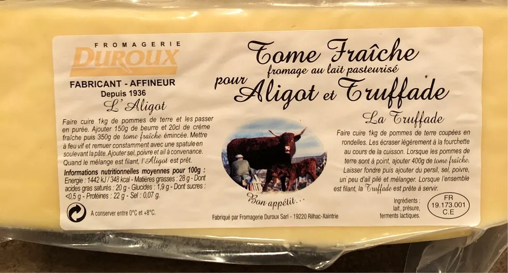 Tome fraiche