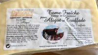 Tome fraiche au lait pasteurisé pour aligot ou truffade