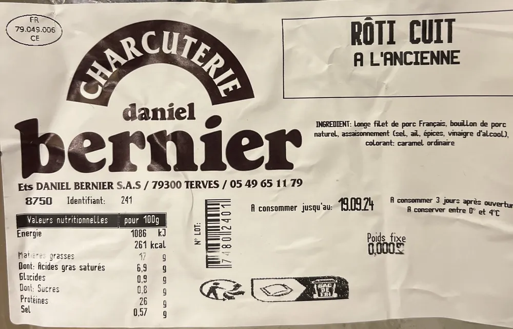 RÔTI CUIT A L'ANCIENNE