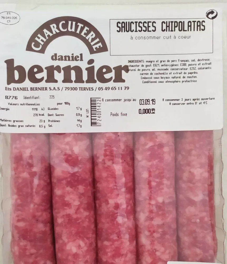 Saucisses chipolatas