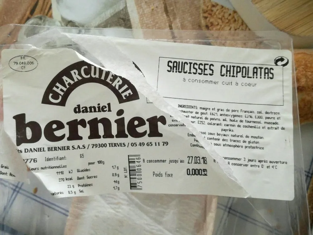 Saucisses chipolatas