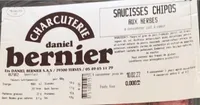 Saucisse chipolatas aux herbes
