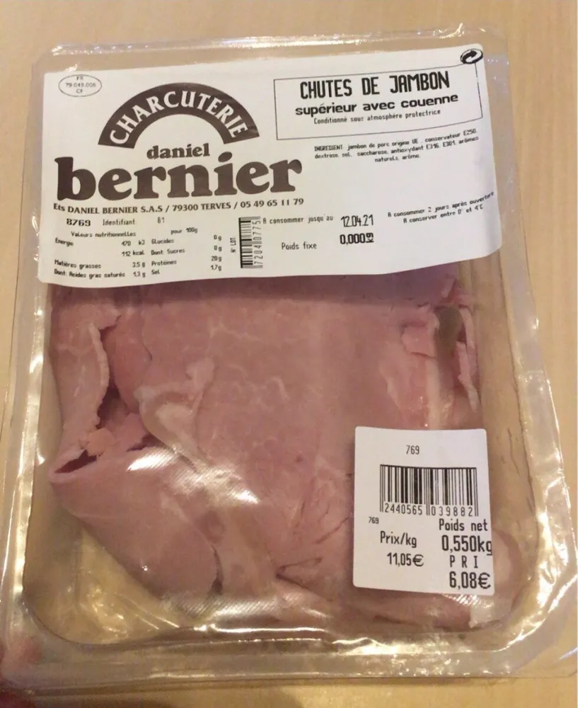 Chutes de jambon