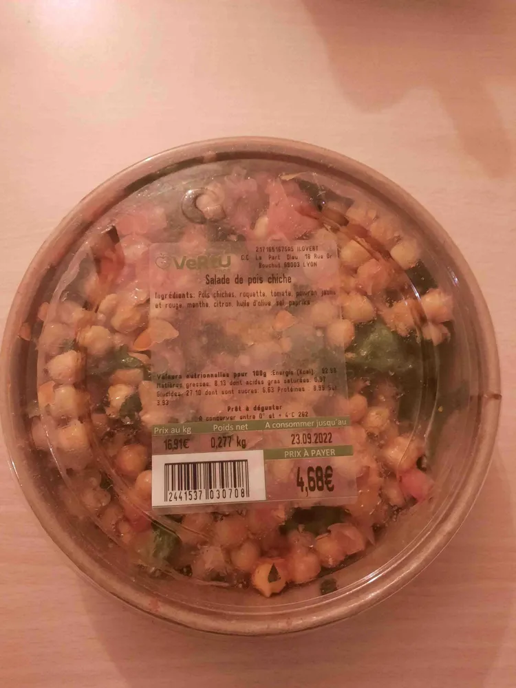 Salade de pois chiche