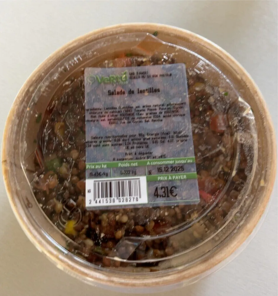 Salade de lentilles