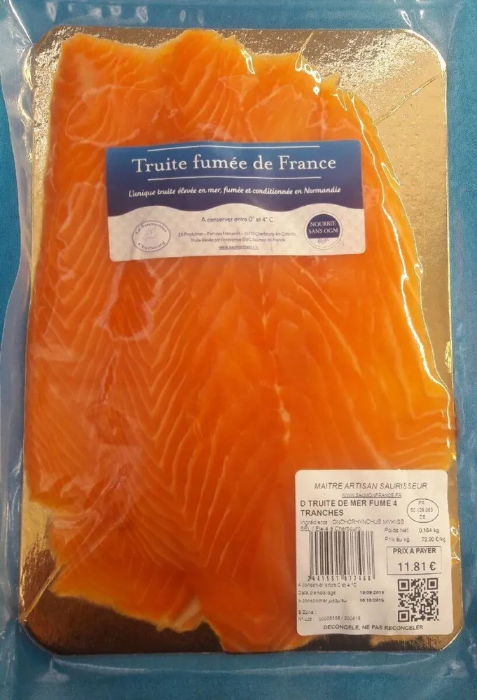 Truite de mer fumé - 4 tranches
