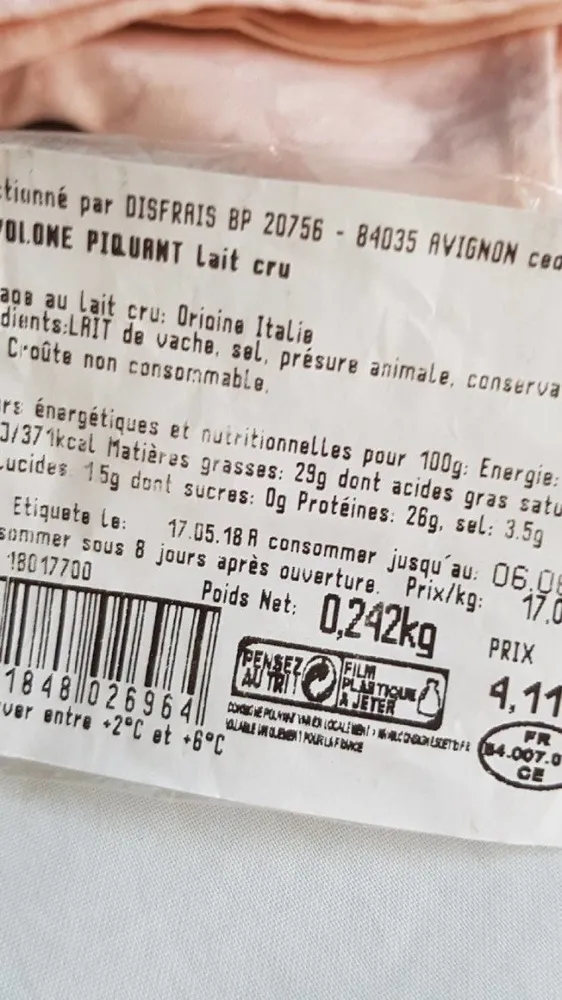 Provolone piquant