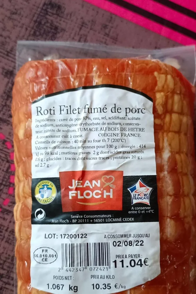 Rôti filet de porc