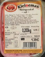 Heringssalat, rot