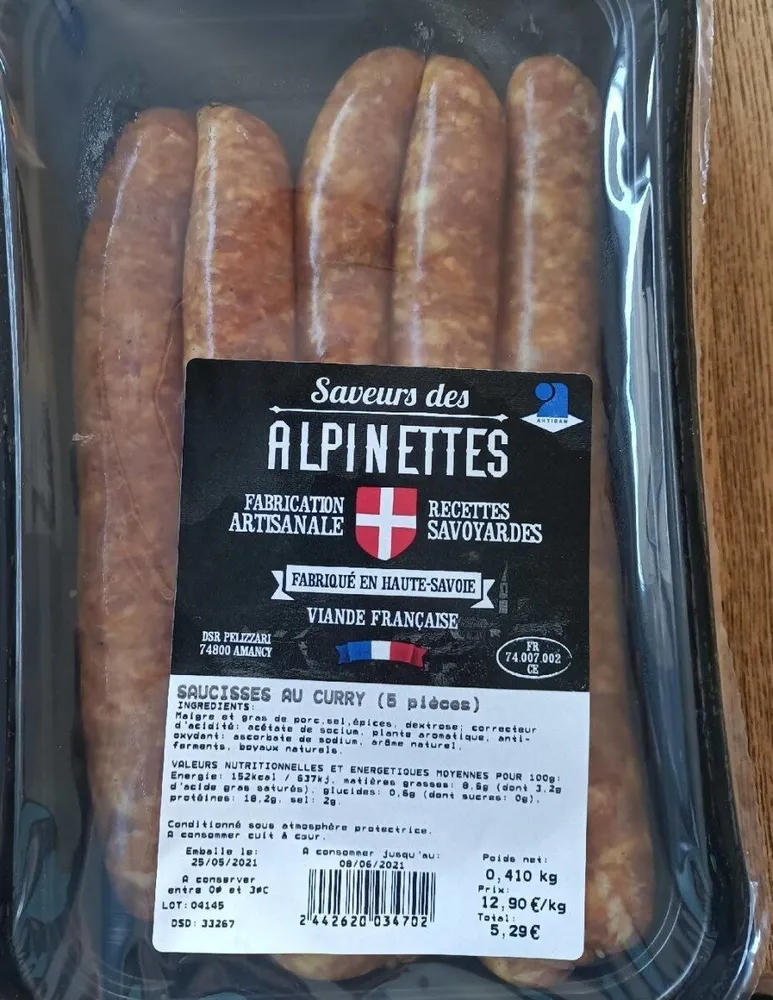 Saucisse curry