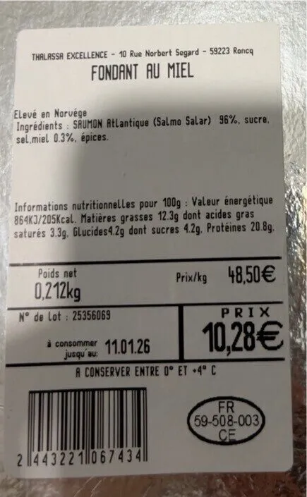 Saumon fondant au miel