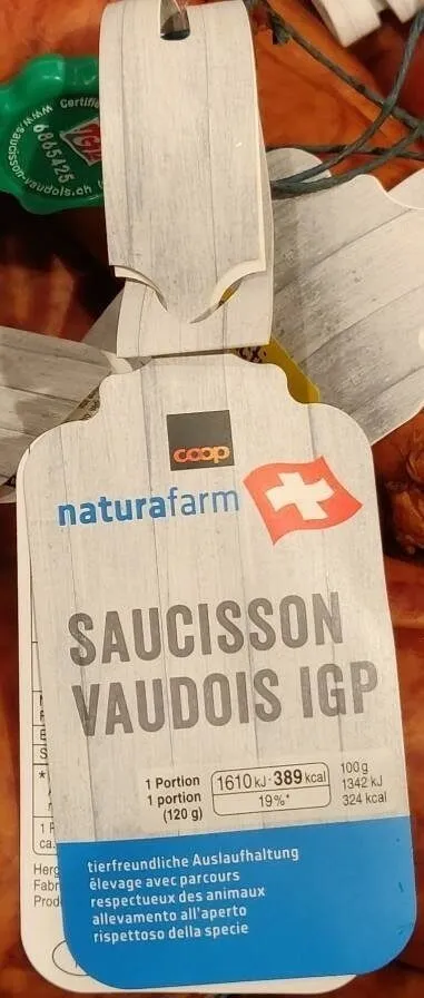 Saucisson vaudois IGP