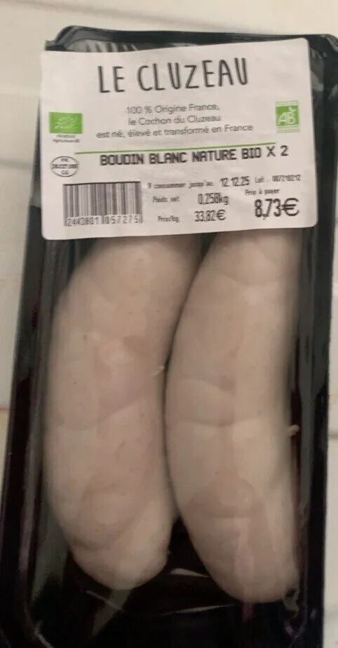 Boudin blanc Nature
