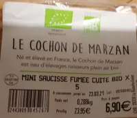 Mini saucisse fumee cuite bio